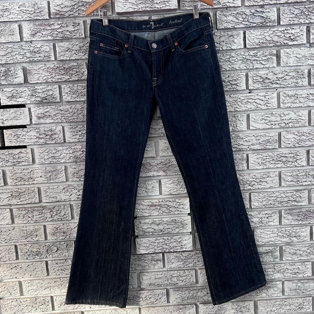 7 For All Mankind Dark Blue Flare Jeans